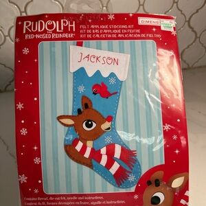 Rudolph Felt Applique Stocking Kit